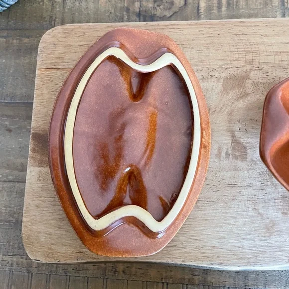 Roseville Raymor covered bowl pumpkin - Picture 4 of 7